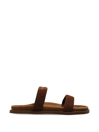 Inuikii Strap-upper Leather Sandals In Brown