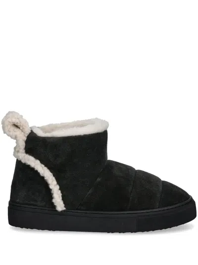 Inuikii Suede Ankle Boots In 黑色