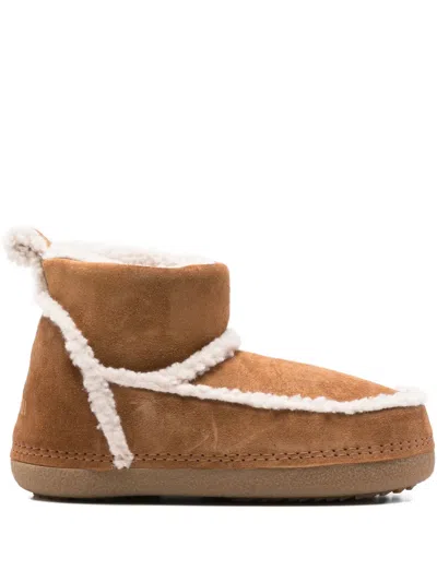 Inuikii Suede Ankle Boots In Brown