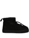 Inuikii Lace-fastening Ankle Boots In Black