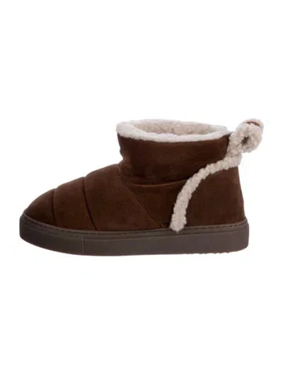 Pre-owned Inuikii Suede Boots In Brown
