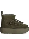 Inuikii Suede Boots In Green