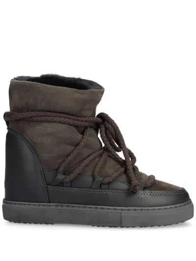 Inuikii Suede Boots In Grey