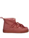 Inuikii Classic Low Suede Snow Boots In Pink