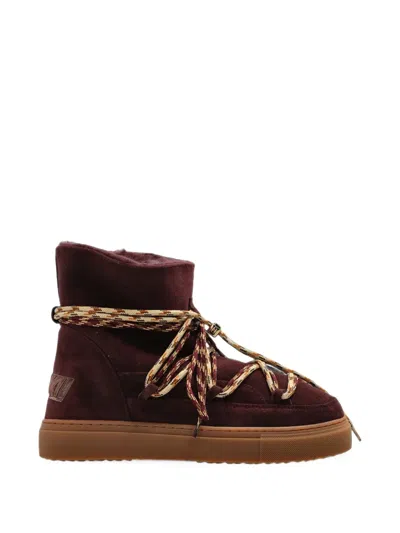 Inuikii Suede Double Tie Snow Boots In Multi