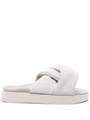 Inuikii Suede Slippers In Grey