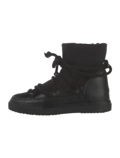 Pre-owned Inuikii Suede Snow Boots In Black
