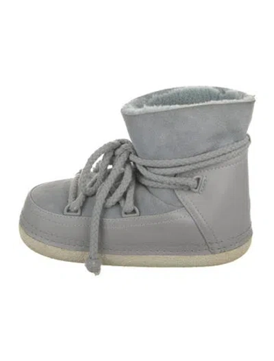 Pre-owned Inuikii Suede Snow Boots In Grey