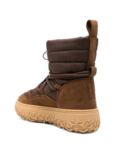 Inuikii Technical Suede Boots In Brown