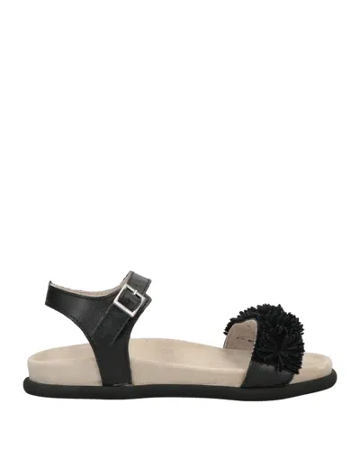 Inuikii Toddler Girl Sandals Black Size 9.5c Soft Leather In Black