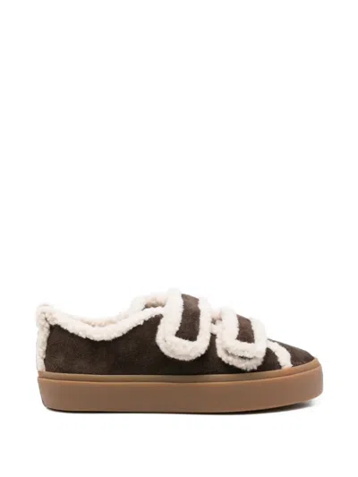 Inuikii Touch-strap Sneakers In Brown