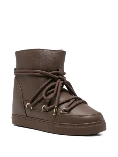 Inuikii Wedge Ankle Boots In White