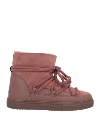 Inuikii Woman Ankle Boots Antique Rose Size 8 Leather
