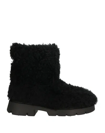 Inuikii Woman Ankle Boots Black Size 10 Textile Fibers