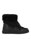 Inuikii Woman Ankle Boots Black Size 6 Leather