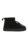Inuikii Woman Ankle Boots Black Size 6 Leather In Black