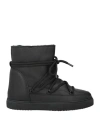 Inuikii Woman Ankle Boots Black Size 7 Leather In Black