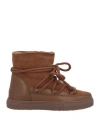Inuikii Woman Ankle Boots Brown Size 7 Leather