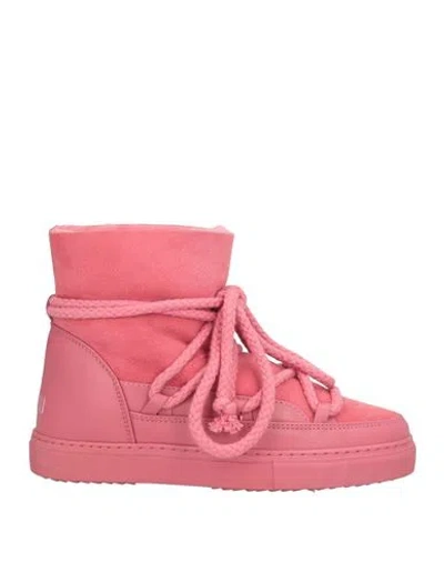 Inuikii Woman Ankle Boots Coral Size 8 Leather