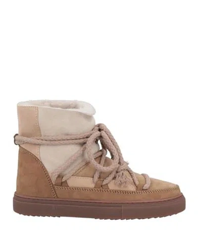 Inuikii Woman Ankle Boots Light Brown Size 12 Shearling