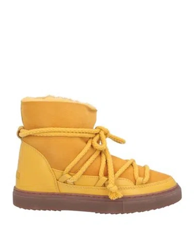 Inuikii Woman Ankle Boots Marigold Size 8 Leather