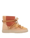 Inuikii Woman Ankle Boots Sand Size 8 Shearling In Beige