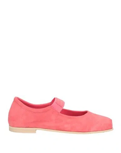 Inuikii Woman Ballet Flats Coral Size 8 Leather In Red