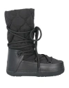 Inuikii Woman Boot Black Size 6 Leather, Textile Fibers
