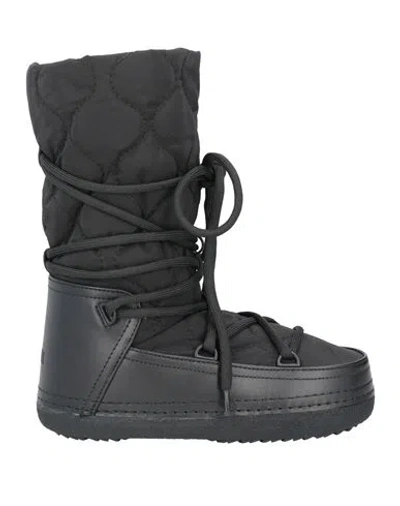 Inuikii Woman Boot Black Size 6 Leather, Textile Fibers