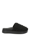 Inuikii Woman Mules & Clogs Black Size 8 Textile Fibers In Black