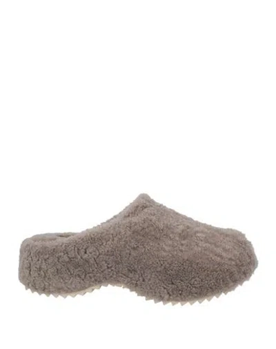 Inuikii Woman Mules & Clogs Grey Size 8 Leather In Gray