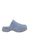 Inuikii Woman Mules & Clogs Light Blue Size 9 Leather
