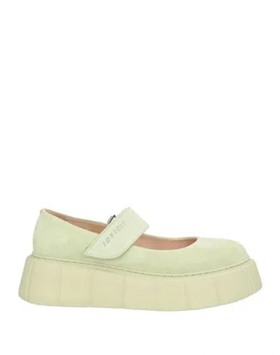 Inuikii Woman Pumps Light Green Size 8 Leather