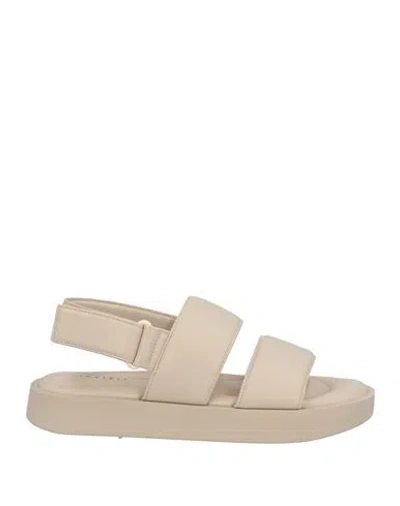 Inuikii Woman Sandals Beige Size 8 Textile Fibers
