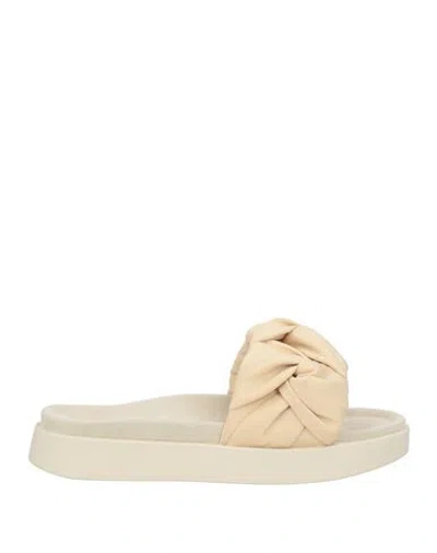 Inuikii Woman Sandals Beige Size 9 Polyamide In Multi