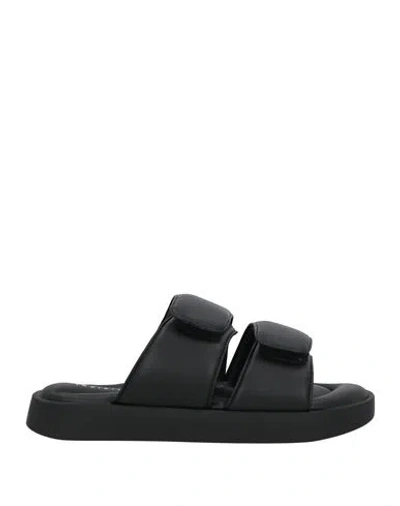 Inuikii Woman Sandals Black Size 11 Textile Fibers In Black