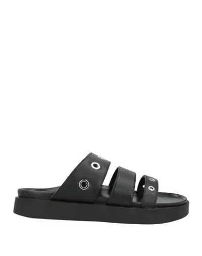 Inuikii Woman Sandals Black Size 8 Leather