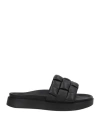 Inuikii Woman Sandals Black Size 8 Leather