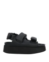 Inuikii Woman Sandals Black Size 8 Leather In Black