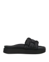 Inuikii Woman Sandals Black Size 8 Rubber