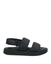Inuikii Woman Sandals Black Size 8 Textile Fibers