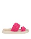 Inuikii Woman Sandals Fuchsia Size 10 Textile Fibers In Pink