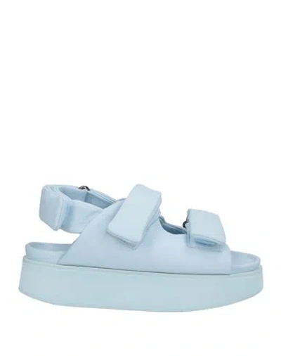 Inuikii Woman Sandals Sky Blue Size 6 Leather