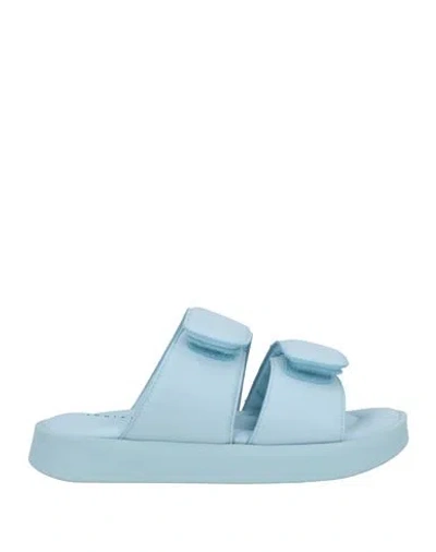 Inuikii Woman Sandals Sky Blue Size 8 Textile Fibers