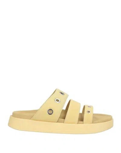 Inuikii Woman Sandals Yellow Size 7 Leather