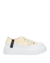 Inuikii Woman Sneakers Beige Size 8 Textile Fibers