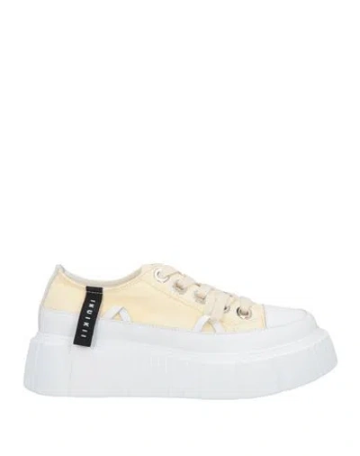 Inuikii Woman Sneakers Beige Size 8 Textile Fibers