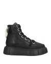 Inuikii Woman Sneakers Black Size 11 Leather