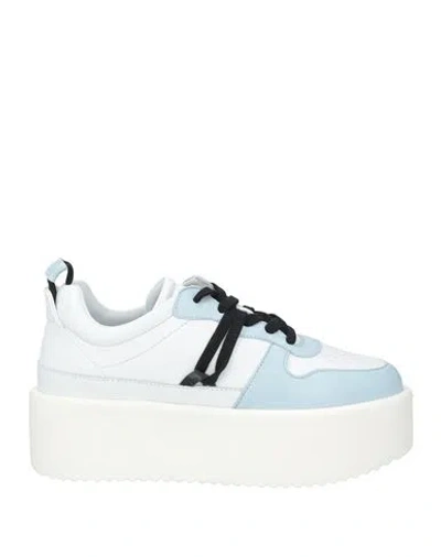 Inuikii Woman Sneakers Sky Blue Size 8 Leather