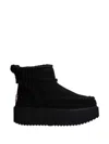 Inuikii X Coccinelle Classic Low Shearling Boots In Black